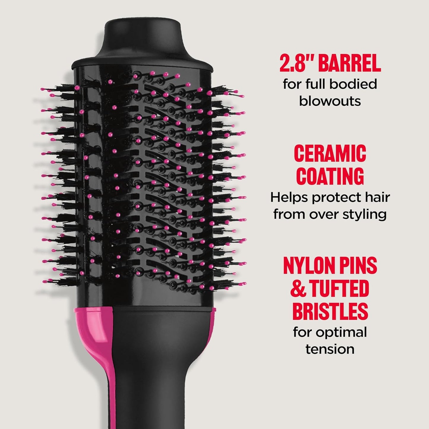 REVLON One-Step Volumizer Hair Dryer and Styler – Easy Salon-Style Blowouts – Less Frizz, More Shine, and Reduced Heat Damage, for All Hair Types and Lengths (Black)